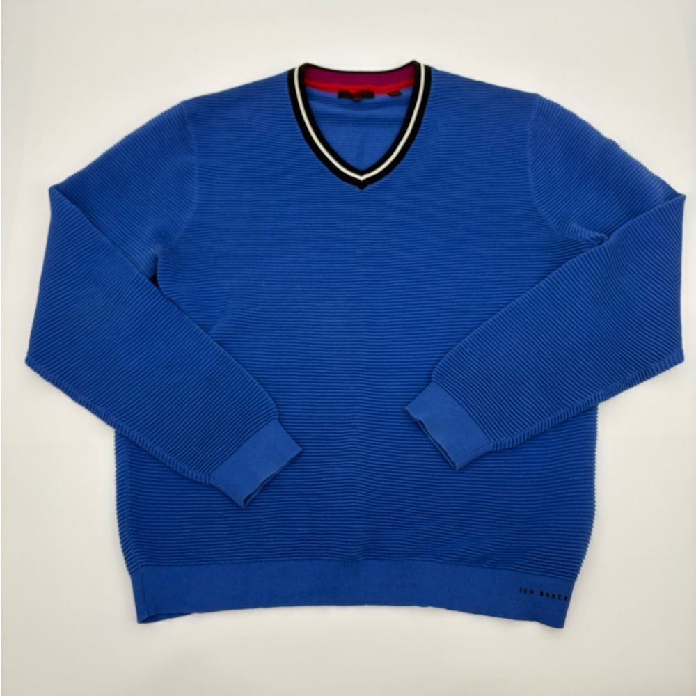 Ted Baker|  Blue V-Neck Men's Sweater